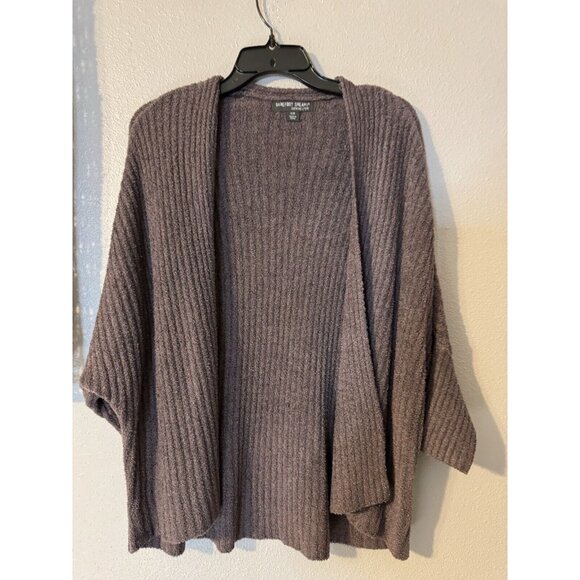 Barefoot Dreams Open Cardigan Sweater Small Medium Brown Dolman Sleeve NEW - Picture 2 of 11